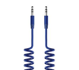 Аудиокабель AUX 3.5(m)-3.5(m), 1.8м, Olmio, синий