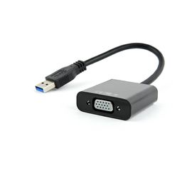 Видеоадаптер (конвертер) USB 3.0 --> VGA Cablexpert AB-U3M-VGAF-01, черный