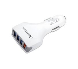 Зарядное устройство автомобильное Cablexpert MP3A-UC-CAR18,12V->5V 4-USB, поддержка quick charge 3.0
