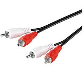 Кабель аудио/видео Ritmix RCC-075 2xRCA (M-M), ССS, 1,5м, никелированный, омедненный