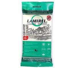 Антибактериальные универсальные чистящие салфетки Lamirel для поверхностей, 24 шт, еврослот, мягкая