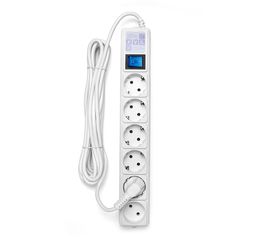 Сетевой фильтр Power Cube SPG(5+1)-16B-5М, 16А/3,5кВт, 5м, 6 розеток, белый