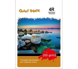 Фотобумага 10х15 GIANT IMAGE GI-4R200100G 100 Л. 200 Г/М2 глянц.