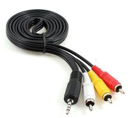 Кабель аудио/видео Cablexpert CCA-4P2R-2M, джек3.5 4pin папа->3х RCA папа, 2м, черный