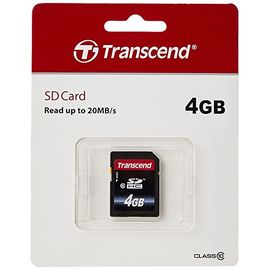 Карта памяти SD 4GB Class Transcend TS4GSDC300S