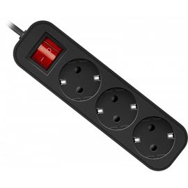 Удлинитель DEFENDER с заземлением G318 1.8 м, 3 розетки