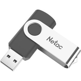 USB Флеш 64GB 2.0 Netac U505/64GB черный-серебро