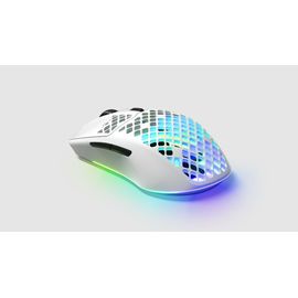 Мышь игровая беспроводная SteelSeries Aerox 3  (2022) Snow 62608 белый