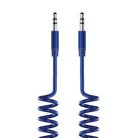 Аудиокабель AUX 3.5(m)-3.5(m), 1.8м, Olmio, синий