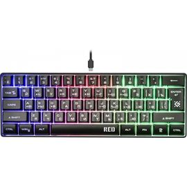 Клавиатура проводная Defender Red GK-116 RU