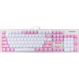 Клавиатура игровая механическая Redragon Hades, розовый