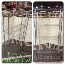 Сетчатый стеллаж 4-х ярусный 90*30*180 универсальный