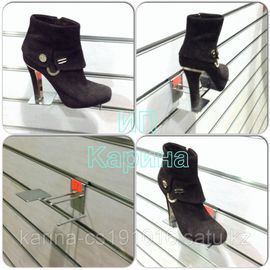 Полка обувная горизонтальная под каблук хром на Экономные - декор - панели