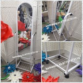 Зеркало Напольное узкое белого цвета