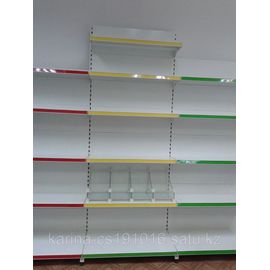 Стеллаж металлический пристенный 2500*400/400