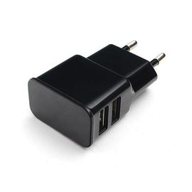 Адаптер питания Cablexpert MP3A-PC-12 100/220V - 5V USB 2 порта, 2.1A, черный