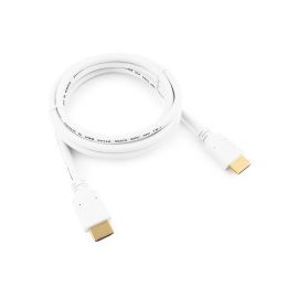 Кабель HDMI Cablexpert CC-HDMI4-W-6, 1.8м, v1.4, 19M/19M, белый, позол.разъемы, экран, пакет