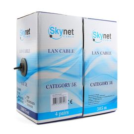 Кабель SkyNet Premium UTP outdoor 4x2x0,51, медный, FLUKE TEST, кат.5e, однож., 305 м, box, черный
