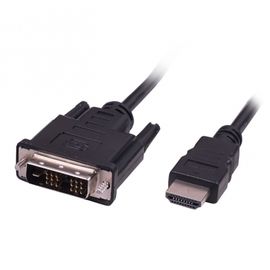 Кабель HDMI-DVI Ritmix RCC-154 , 1.8m, 18+1, single link, CCS, никелированный