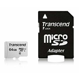 Карта памяти MicroSD 64GB Class 10 U1 Transcend TS64GUSD300S-A
