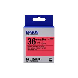 Лента Epson C53S657004 LK-7RBP Пастельная лента 36мм,Красн./Черн., 9м