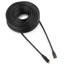 Кабель HDMI Cablexpert CC-HDMI4-30M, 30м, v1.4, 19M/19M, черный, позол.разъемы, экран, однонаправлен