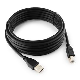 Кабель USB 2.0 Pro Cablexpert CCP-USB2-AMBM-15, AM/BM, 4.5м, экран, черный, пакет