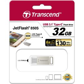 USB Флеш 32GB 3.1 Transcend TS32GJF850S type C металл
