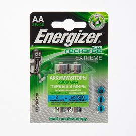 Аккумуляторы Energizer NiMH AA 2300mAh 2 штуки в блистере.