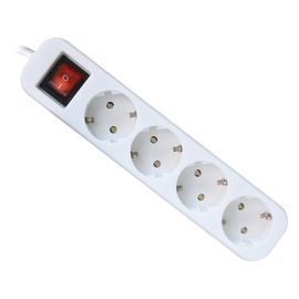 Удлинитель DEFENDER с заземлением и выключателем S430, 3.0 м, 4 розетки