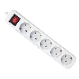 Удлинитель DEFENDER с заземлением и выключателем S530, 3.0 м, 5 розеток