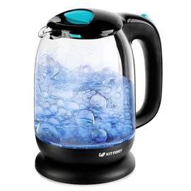 Электрический чайник Kitfort KT-625-1 черно-голубой