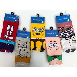 Женские носочки с героями мультика "Губка-боб"