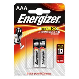 Элемент питания LR03 AAA Energizer MAX  Alkaline 2 штуки в блистере.