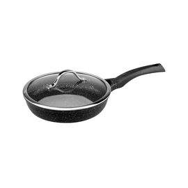 Сковорода VINZER Premium Granite Induction 89454 с крышкой 24 см