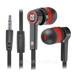 Наушники-вкладыши проводные Defender Pulse 420 черный + красный