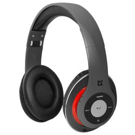 Наушники-гарнитура беспроводные Defender FreeMotion B570 серый+красный, BT