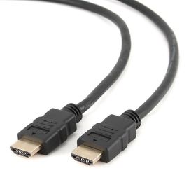 Кабель HDMI Cablexpert CC-HDMI4-1M, 1м, v2,0, 19M/19M, черный, позол.разъемы, экран, пакет