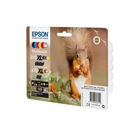 Картридж Epson C13T379D4020  478XL Mpack Ink(Bk.C.M.Y.R.GY) RF/AM Tag набор 6 шт.