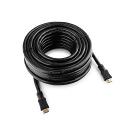 Кабель HDMI Cablexpert CC-HDMI4-15M, 15м, v1.4, 19M/19M, черный, позол.разъемы, экран, пакет