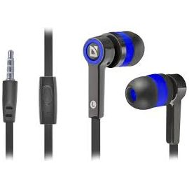 Наушники-вкладыши проводные Defender Pulse 420 черный + синий