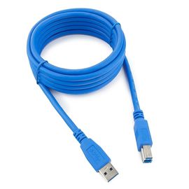 Кабель USB 3.0 Pro Gembird CCP-USB3-AMBM-10, AM/BM, 3м, экран, синий, пакет