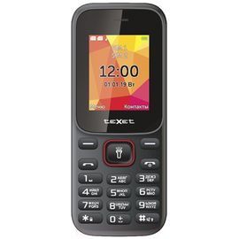 Мобильный телефон Texet TM-124 черный-красный