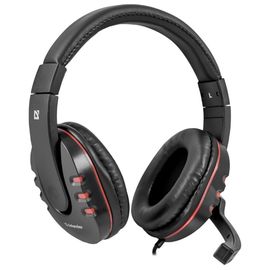 Наушники-гарнитура игровые Defender Warhead G-160 черный  кабель 2,5 м