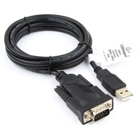 Конвертер USB->SERIAL Cablexpert  UAS-DB9M-02 AM/DB9M, 1,5 м, WinXP-Win8, черный, пакет