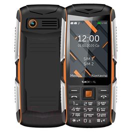 Мобильный телефон Texet TM-D426 черный-оранжевый