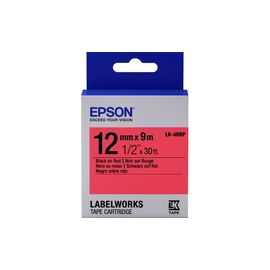 Лента Epson C53S654007 LC4RBP9 Пастельная лента 12мм, Красн./Черн., 9м