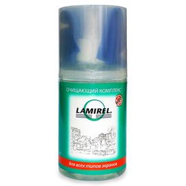 Антибактериальный очищающий комплекс Lamirel для экранов 200 мл. с салфеткой из микрофибры