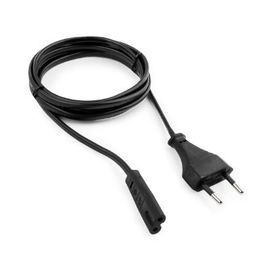 Кабель питания для ноутбуков, аудио/видео техники Cablexpert PC-184/2-1.8M, 1.8м пакет, черный