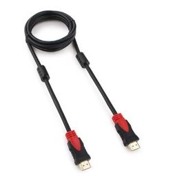 Кабель HDMI Cablexpert, серия Silver, длина 1,8 м, v1.4, M/M, позол.разъемы, феррит. коробка, черный
